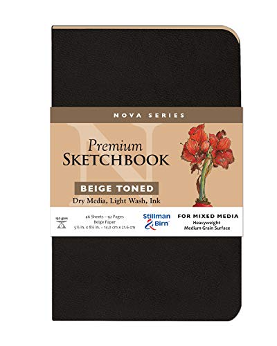 Stillman & Birn Nova Softcover Sketchbook, Beige, 5.5x8.5 Inches