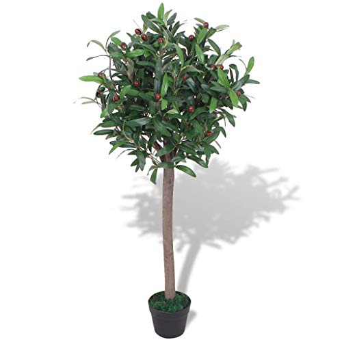 Kunstpflanze Künstlicher Lorbeerbaum mit Topf - 120 cm - Deko Pflanze Zimmerpflanze künstlich Kunstbaum