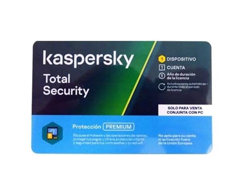 KASPERSKY KTS ANTIVIRUS TOTAL Security 1 GERÄT 1 AÑO Version Attach TarJETformat