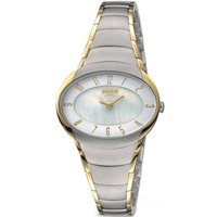 Boccia Damen Analog Quarz Uhr mit Titan Armband 3255-04