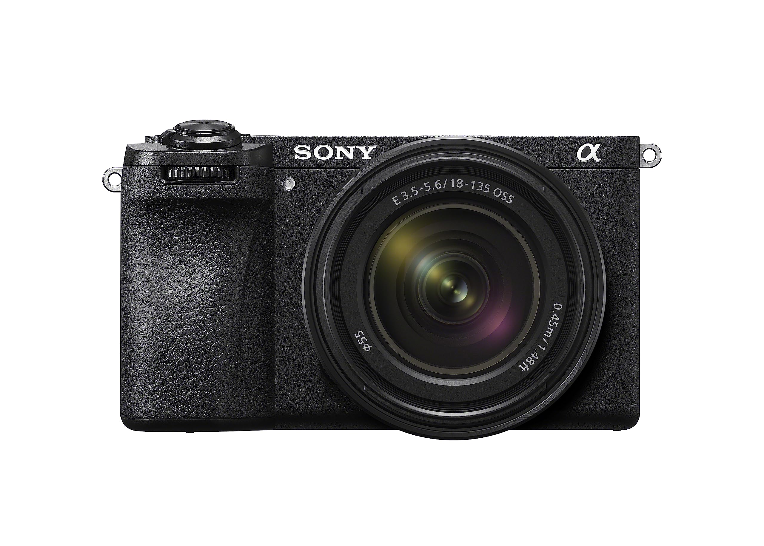 Sony Alpha 6700 Spiegellose APS-C Digitalkamera inkl. 18-135mm Zoom Objektiv, KI-basierter Autofokus, 5-Achsen-Bildstabilisierung, 4k 120p Video, neigbares Touch-Display, Webcam