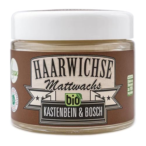 Haarwichse Mattwachs - Das Bio Haarwachs für langen & unsichtbaren Halt in deinem Haar - Professionelles Haarstyling von den Friseurmeistern Kastenbein & Bosch (100ml)