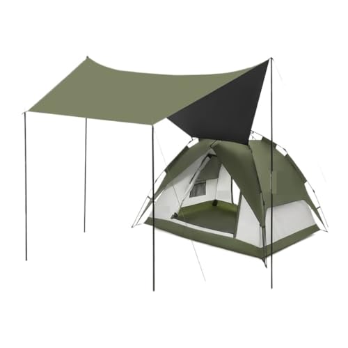 Tent Camping Überdachungszelt, Zwei-in-Eins-Outdoor-Camping-Vinyl-Sonnenschutz-Klappzelt, Tragbar, Schnelle Kontoeröffnung Zelt (Color : K, Size : B)