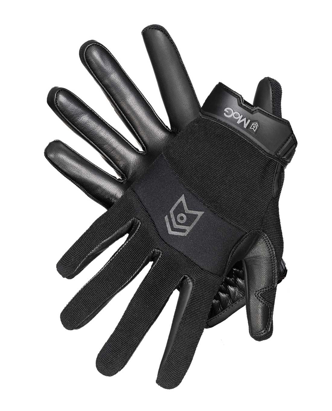 MOG Masters of Gloves 2ndSkin Black Einsatz-Handschuh, vielseitiger taktischer Schnittschutz-Handschuh aus Ziegenleder mit Hitzeschutz und hoher Taktilität für Polizei, Zoll, Spezialeinheiten, Militär