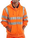 B Seen Hooded Sweatshirt Hi-Vis Orange - XXL