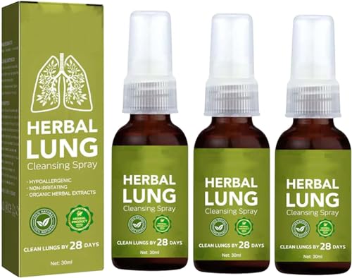 GFOUK Breathdetox Kräuter-Lungenreinigungsspray, Gfouk Breathdetox Herbal Lung Cleansing Spray, Gfouk Breathdetox Herbal Lung (3PCS)