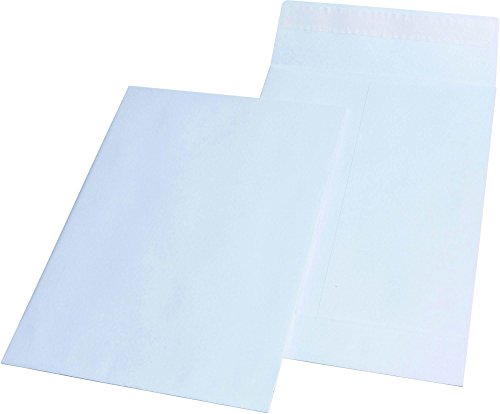 Elepa - rössler kuvert 30007062 Faltentaschen C4 ohne Fenster mit 40 mm-Falte, 140 g/qm, 100 Stück, weiß
