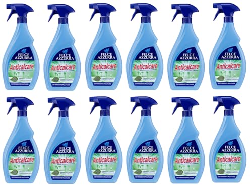 6er-Pack Felce Azzurra Anti-Kalk-Badreiniger,Detergente Bagno Anticalcare,Antikalk Kalklöser,750ml
