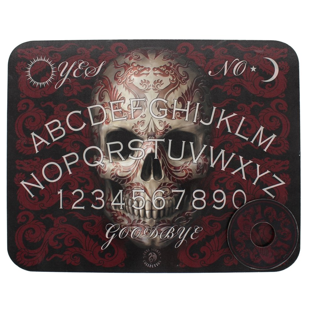 Something Different Etwas anderes Oriental Totenkopf Ouija Board, schwarz