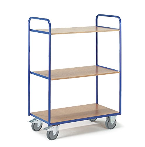 Rollcart 08-7235 Etagenwagen/Böden, RAL5010 enzianblau