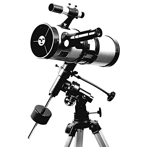 Teleskop, 114 mm EQ Weltraumastronomisches Refraktorteleskop, Reflektorteleskop zur Beobachtung von Stern/Mond/Saturn/Jupiter
