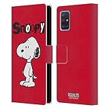 Head Case Designs Offizielle Peanuts Snoopy Persöhnlichkeiten Leder Brieftaschen Huelle kompatibel mit Samsung Galaxy A51 (2019)