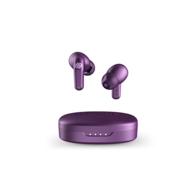 Urbanista Seoul Kabellose Ohrhörer, 70 ms Gaming-Kopfhörer mit Niedriger Latenz, Bluetooth 5.2, 32 Std, Mikrofon mit Geräuschunterdrückung, Touch-Bedienung, IPX4-Wasserfest, Lebendiges Lila