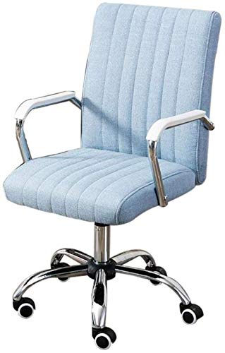 PLJKIHED Bürostuhl, ergonomischer Bürostuhl aus Stoff, Verstellbarer moderner gepolsterter Bürostuhl mit Lordosenstütze und Armlehnen (Col(Chair) (C) Stabilize