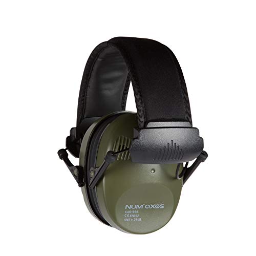 NUM'AXES Acoustic Electronic Earmuffs Cas1034 Khaki, 1er Pack (1 x 280 g)