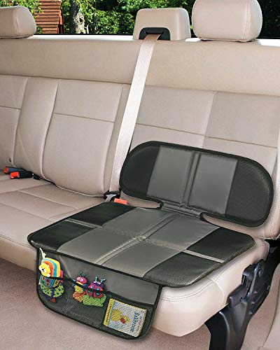 Big Hippo Kindersitzunterlage,Premium Autositz-Schutz für Kindersitz,Sitzschoner zum Schutz Ihrer Autositze ,Schmutzabweisend und Universell Passend