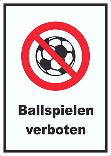 Ballspielen verboten Aufkleber A1 (594x841mm)