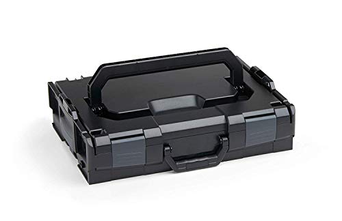 L-BOXX System von Bosch Sortimo | blackline schwarz L Boxx 102 | Werkzeugkoffer Verschlüsse anthrazit