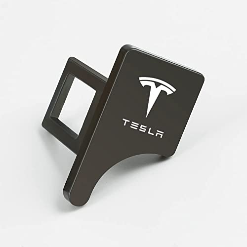 DabbOo 2pcs Auto-Sicherheitsgurtschnallen-Clip für Tesla Model 3 Model X Model Y, Universal-Sicherheitsgurtschnalle, versteckte Auto-Sicherheitsgurt-Verschlussschnallen,normal-B-Lack