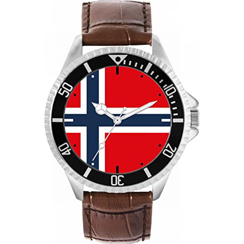Toff London Norwegen-Flaggen-Uhr