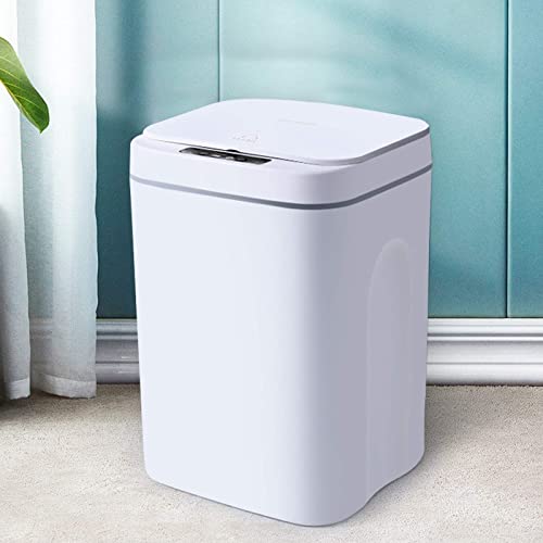 HINOPY Sensor Mülleimer, 16L Automatik Mülleimer mit Smart Küche Abfallbehälter - Abnehmbarer Deckel, Touchless, Müllbehälter für Büro, Badezimmer, Schlafzimmer, Wohnmobil usw