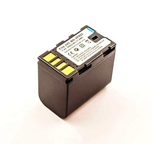 MobiloTec Akku kompatibel mit JVC BN-VF823, Li-Ion 2400 mAh, Batterie