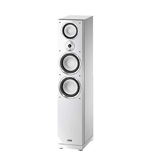 Magnat Quantum 759 I 3 Wege-Standlautsprecher mit hochwertigem HiFi-Sound I Elegante Lautsprecherbox mit Doppelbass – weiß Piano/seidenmatt