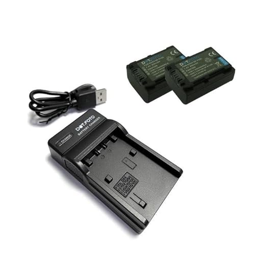 Dot.Foto NP-FV30, NP-FV40, NP-FV50 Premium 800mAh Akku (2er Pack) & USB Ladegerät für Sony