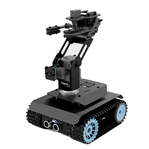Adeept RaspTank-Pro Robot Car Kit, WiFi Wireless Smart Robot für Raspberry Pi 4 3B 3B +, 3-DOF-Roboterarm, OpenCV-Zielverfolgung, Videoübertragung, Linienverfolgung, Raspberry Pi-Roboter mit PDF