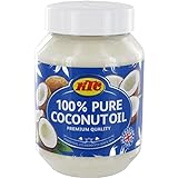 [ 12x 500ml ] KTC 100% Reines Kokosöl / Cocosöl / Kokosnussöl / Pure Coconut Oil + ein kleines Glückspüppchen - Holzpüppchen