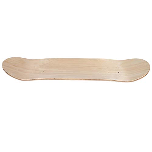Mutuer Wood Blank Skateboard Deck, Ahornholz 7-lagiges hochelastisches Double Rocker Blank Skateboard Deck Long Board Panel für Anfänger