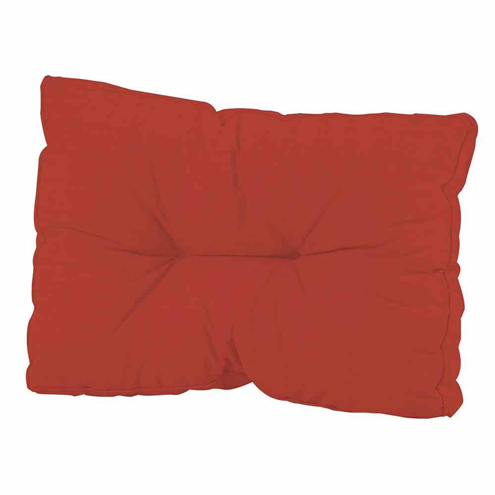 Madison Auflage Florance Lounge, 50% Baumwolle/50% Polyester-Basic Rot, rot, 60 x 43 cm