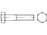 ISO 4014 10.9 Sechskantschrauben mit Schaft - Abmessung: M22x160 (10 Stück)