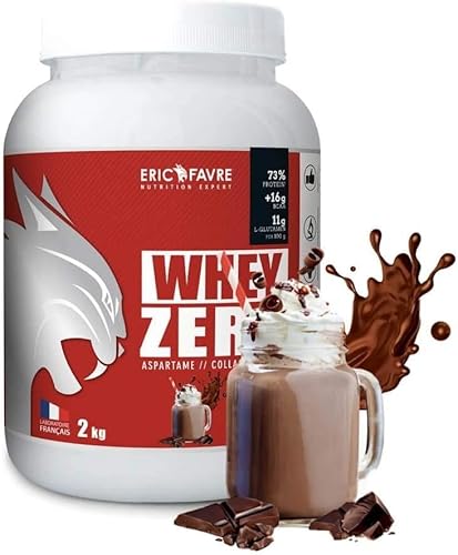 WHEY ZERO - Whey Proteinkonzentrat, Zuckerarm, Muskelaufbau & Regeneration - Französisches Labor Eric Favre - Chocolat, 2Kg