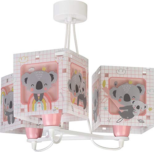 Hängelampe 3 Lichter Koala Rose