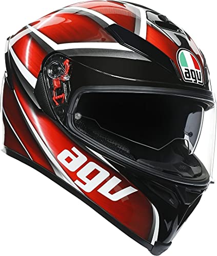 AGV K-5 S Tempest Helm schwarz/rot XXL (63/64)