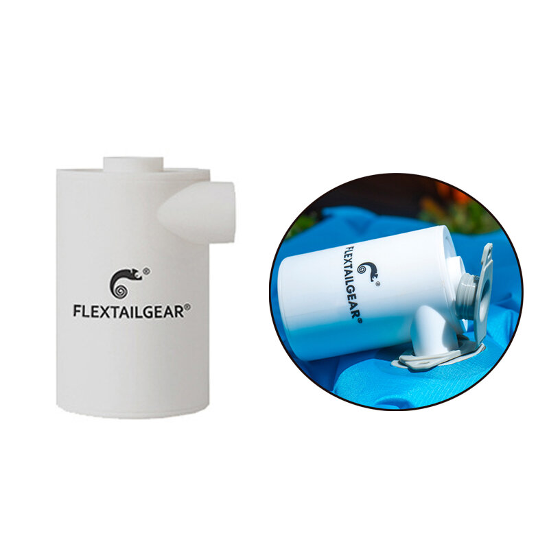 FLEXTAILGEAR Max Pumpe 2020 Ultraleichtes wiederaufladbares USB-Gerät Wasserdichte Luft Pumpe Luft aufblasen für Schwimm