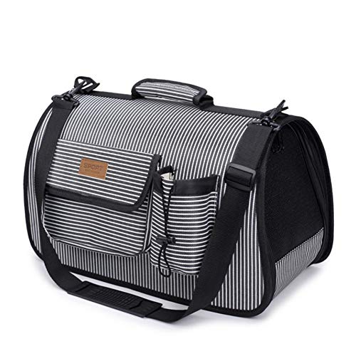 DC CLOUD Hundetransportbox Faltbar Transporttasche Für Katzen Haustiertasche Hund Katzen Transportboxen Faltbare Hundetragetasche Katzentragetasche Für Hunden Oder Katzen Gray,M