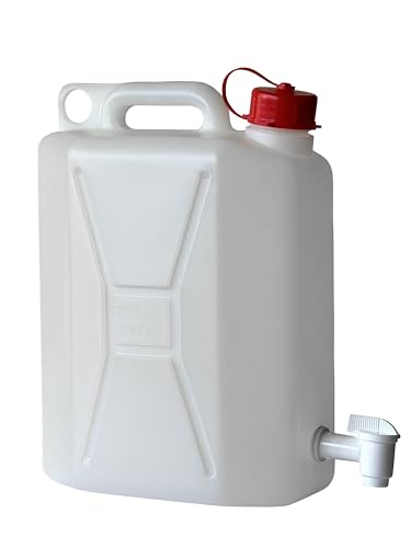 Hilka 84809920 10L Kunststoff-Wasserbehälter mit Wasserhahn