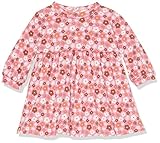 Amazon Aware Baby Mädchen T-Shirt-Kleid mit Langen Ärmeln aus Bio-Baumwolle, Rosa Floral, 18 Monate