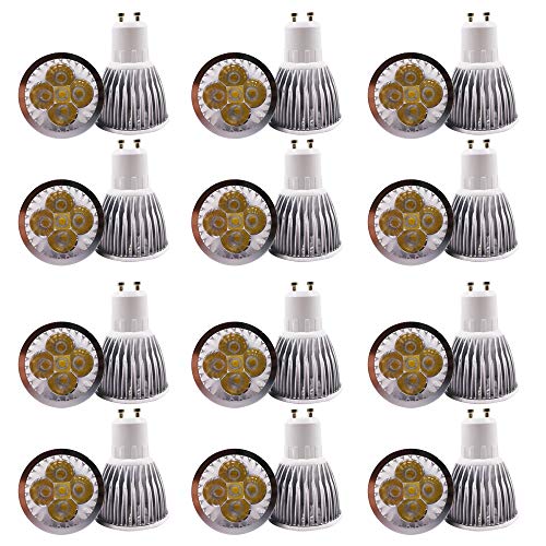 LED-Strahler，GU10 Neue Produkte ，6 w LED Lampe ersetzt 50W Halogenlampe, 6 w dimmbar GU10 LED-Strahler, AC 220V, Warmweiß (3000 Kelvin), 520 Lumen , 12 Stück
