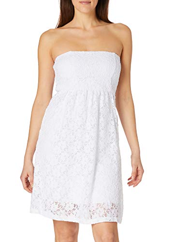 Urban Classics Damen Ladies Laces Dress Kleid, Weiß (White 220), 36 (Herstellergröße: S)