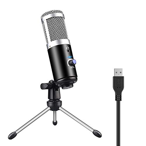 SunshineFace USB-Mikrofon Laptop-PC-Kondensator-Aufnahmemikrofon für Podcasts Video-Chat-Streaming-Sendungen
