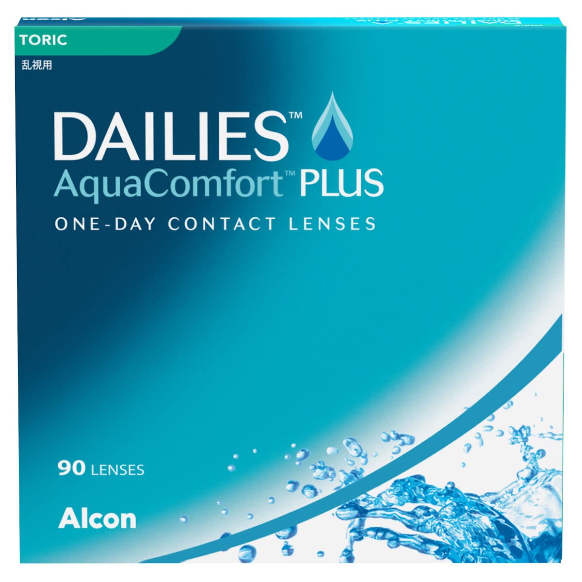 Dailies AquaComfort Plus Toric Tageslinsen weich, 90 Stück, BC 8.8 mm, DIA 14.4 mm, CYL -0.75, ACHSE 180, -3.75 Dioptrien
