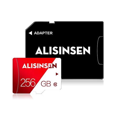 Micro-SD-Karte, 256 GB, TF-Speicherkarte, High-Speed, SD-Speicherkarte, Klasse 10, für Android-Smartphones, PC und Kamera mit SD-Karten-Adapter (256 GB)