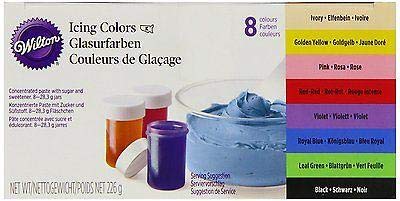 Wilton Icing Colours - 8 Colour Pack