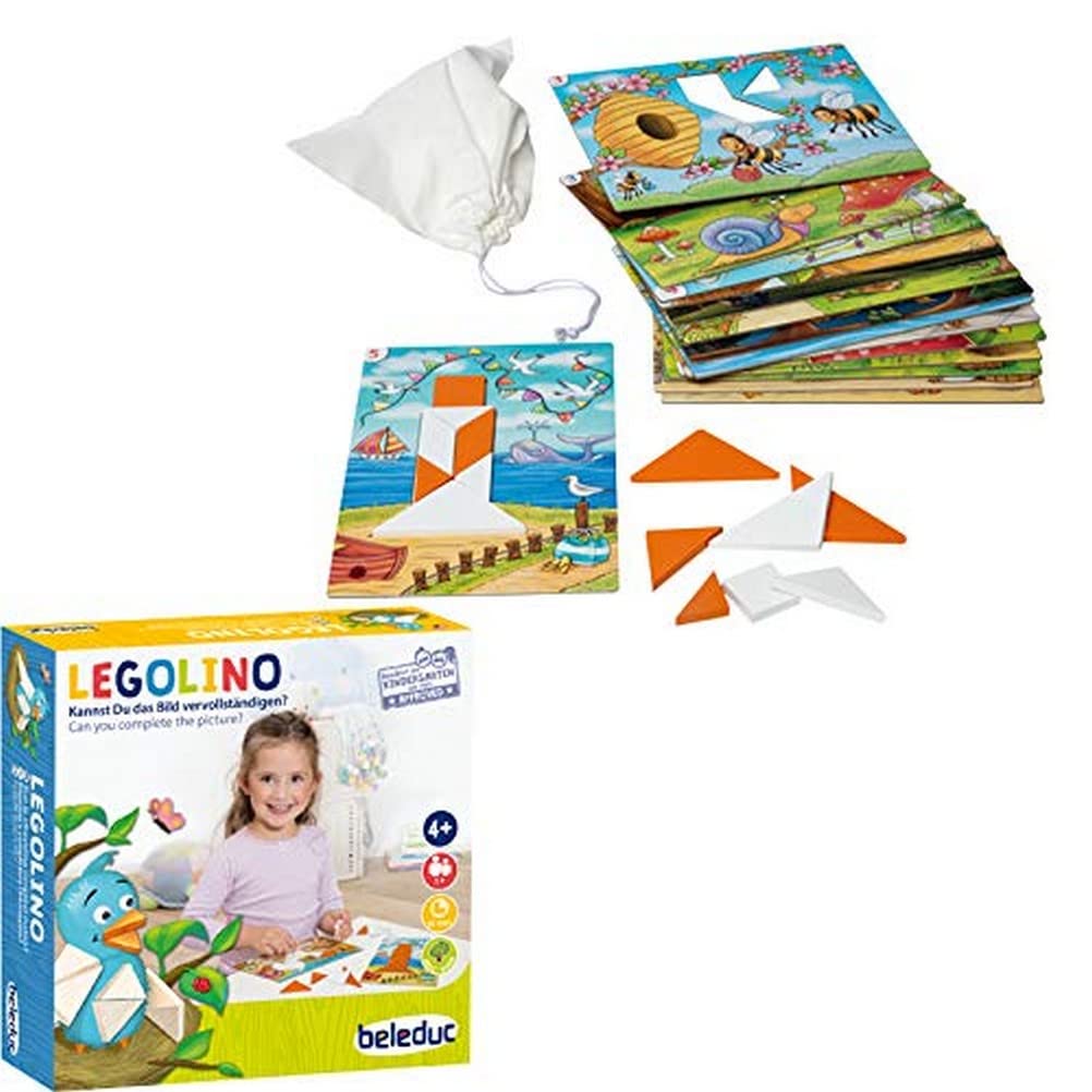 Beleduc - Legolino - Lernspiel für Zuhause - Bekannt aus dem Kindergarten, Mehrfarbig, 22571