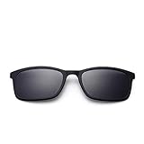 NIUASH Sonnenbrille polarisiert Polarisierte Sonnenbrille Männer Frauen Magnetclip auf Brille TR90 Optische Cat Eye Brille Full Frame Treiberbrille-E