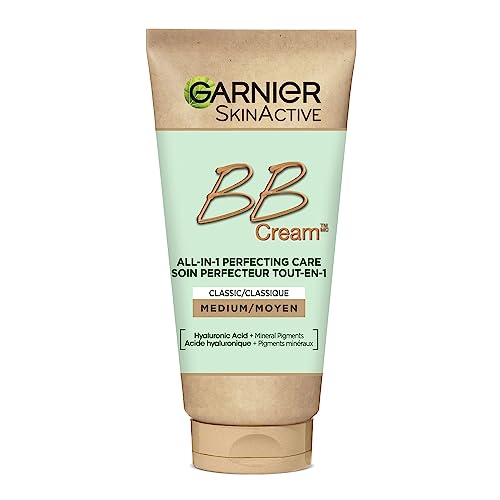 Garnier - BB Creme Classic – All-in-1 Hautpflege – LSF 15 – angereichert mit Hyaluronsäure & Aloe Vera – für alle Hauttypen – Farbe: Medium – Skin Active – 50 ml