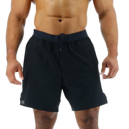 TYR Herren Athletic Performance Workout ungefüttert 22,9 cm Shorts, schwarz, Medium
